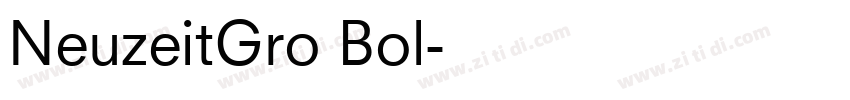 NeuzeitGro Bol字体转换